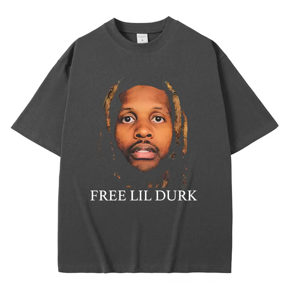 Бесплатные футболки Lil Durk Mugshot мужская модная футболка с круглым вырезом и
