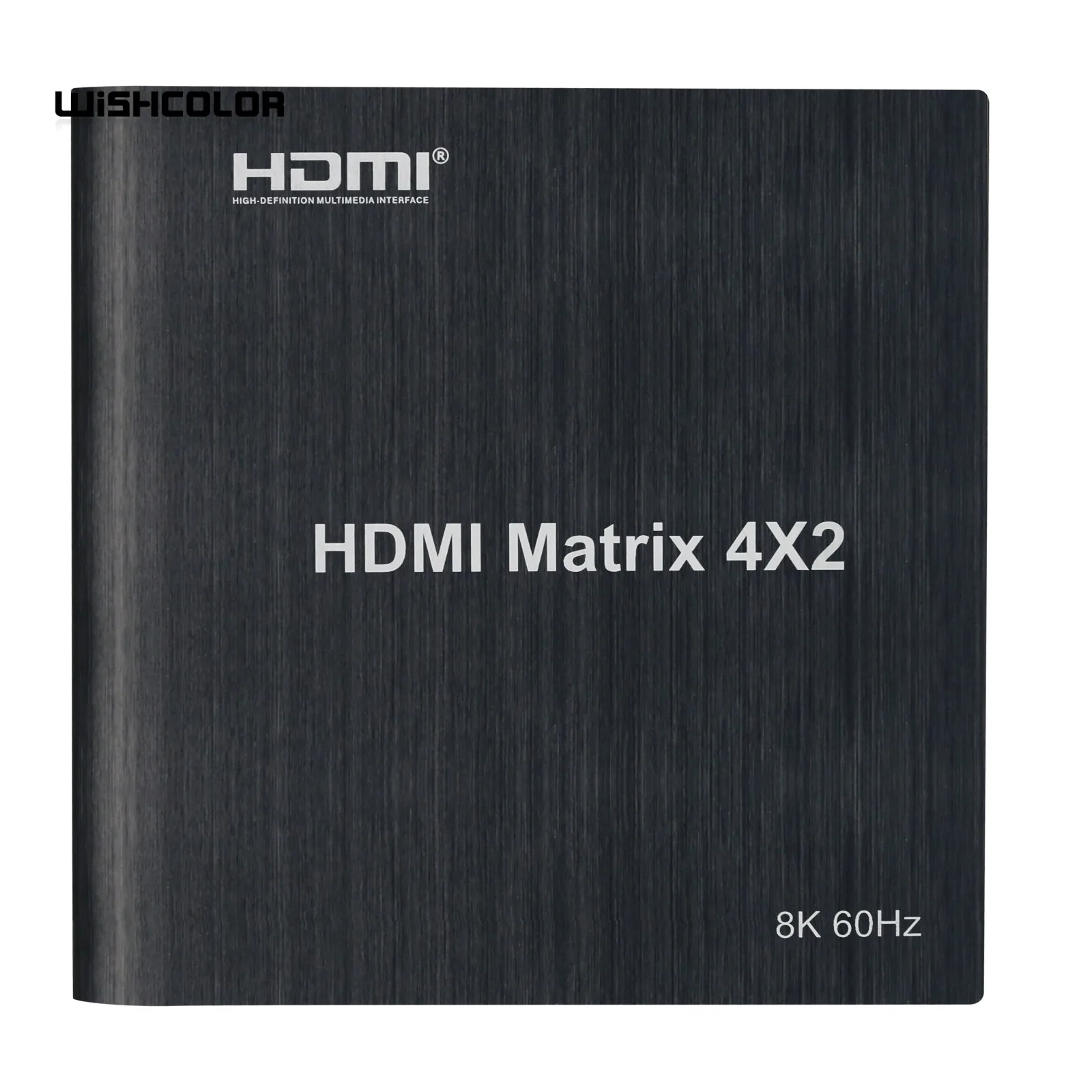 Wishcolor 8K 60Hz HDMI Matrix 4X2 HDR HDMI Matrix Switch Supports HDCP 2.3 HDMI 2.1 EDID Management