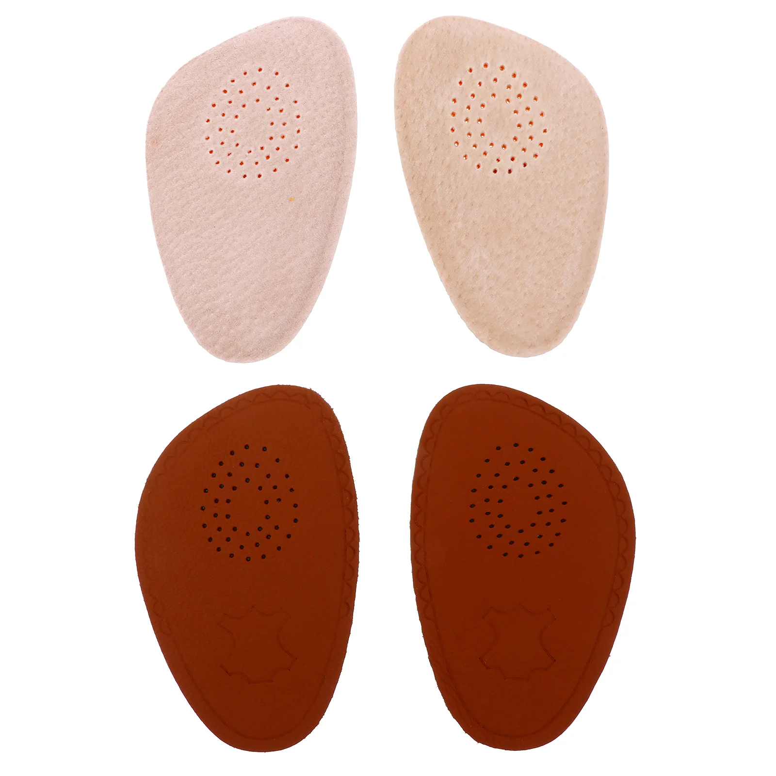 

2 Pairs Half Size Pad Thicken Insoles Shoe Adhesive Pads Orthotic Anti Skid Comfortable Damping High-heel Anti-wear