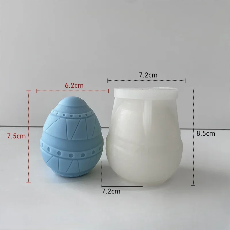 3D пасхальное тиснение яйцо силиконовая форма для свечей яйцо аромат воск пластырь украшения мыло ручной работы форма