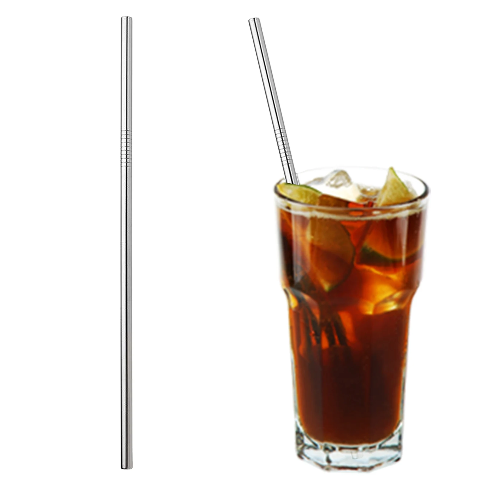 

Stainless Steel Straws Metal Straws Reusable Iridescence Colors 8.5in Straight Straws For Drinking Or Home Party Not Brushes