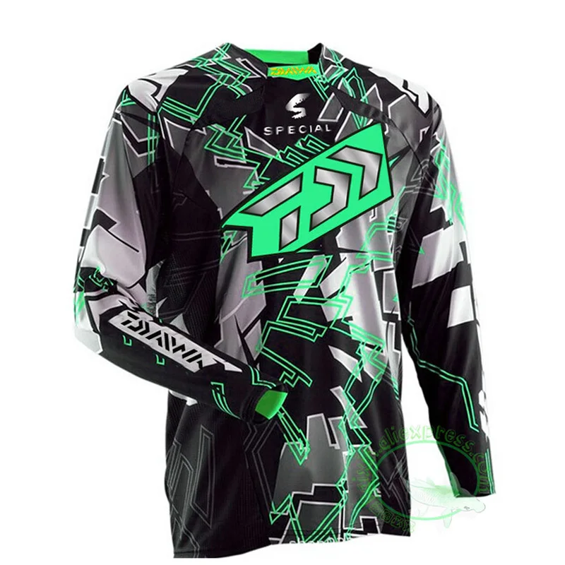 

2021 DAIWA Daiwa Fishing Shirt Quick Dry Cycling Hiking Jersey Soft Fishing Clothing Anti-UV Long Sleeve Fishing Jersey