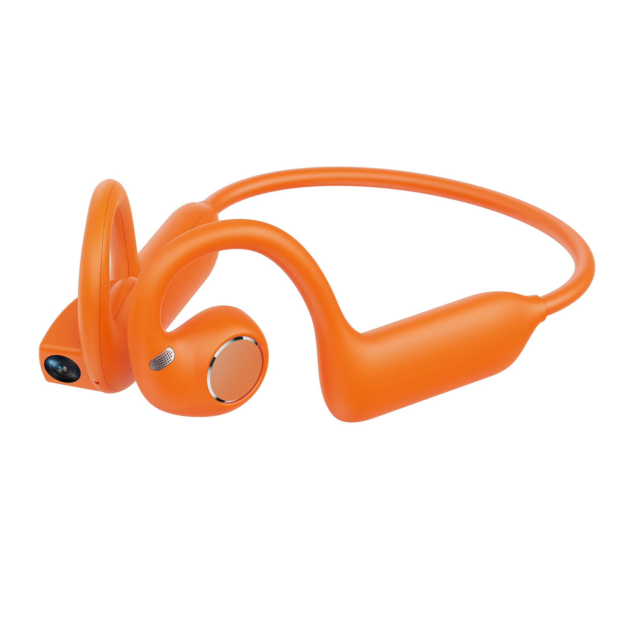Фото Беспроводные спортивные наушники E12 Smart Bone Conduction с камерой 8 МП, AI-переводом, записью видео и Wi-Fi передачей данных №4