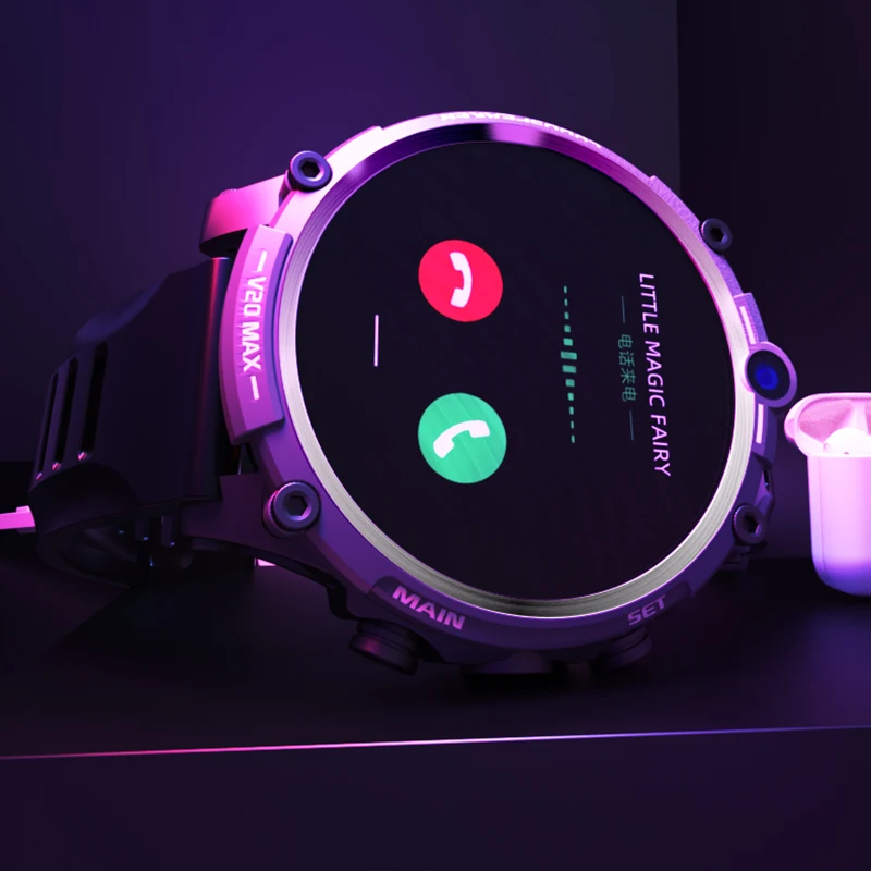 

Мужские Смарт-часы с круглым экраном, 128 ГБ, 930 мАч, Android 8