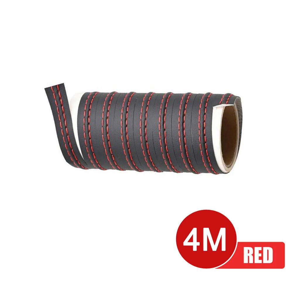 

1pc 4M Moulding Trim Strip PU Leather Car Dashboard Decor Line Strip Sticker Accessories Universal For Car Dashboard Door
