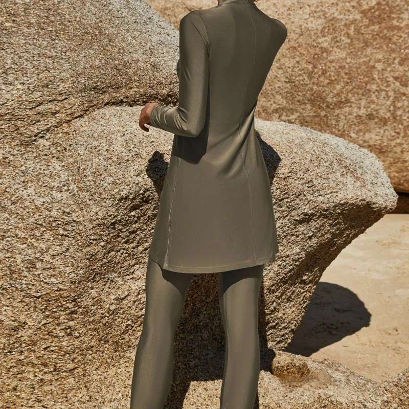 Купальник-бикини женский из двух частей Мусульманский купальник с