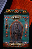 9 tibetan temple collection old rub the buddha soft mud filigree mosaic gem dzi beads thousand handed avalokitesvara