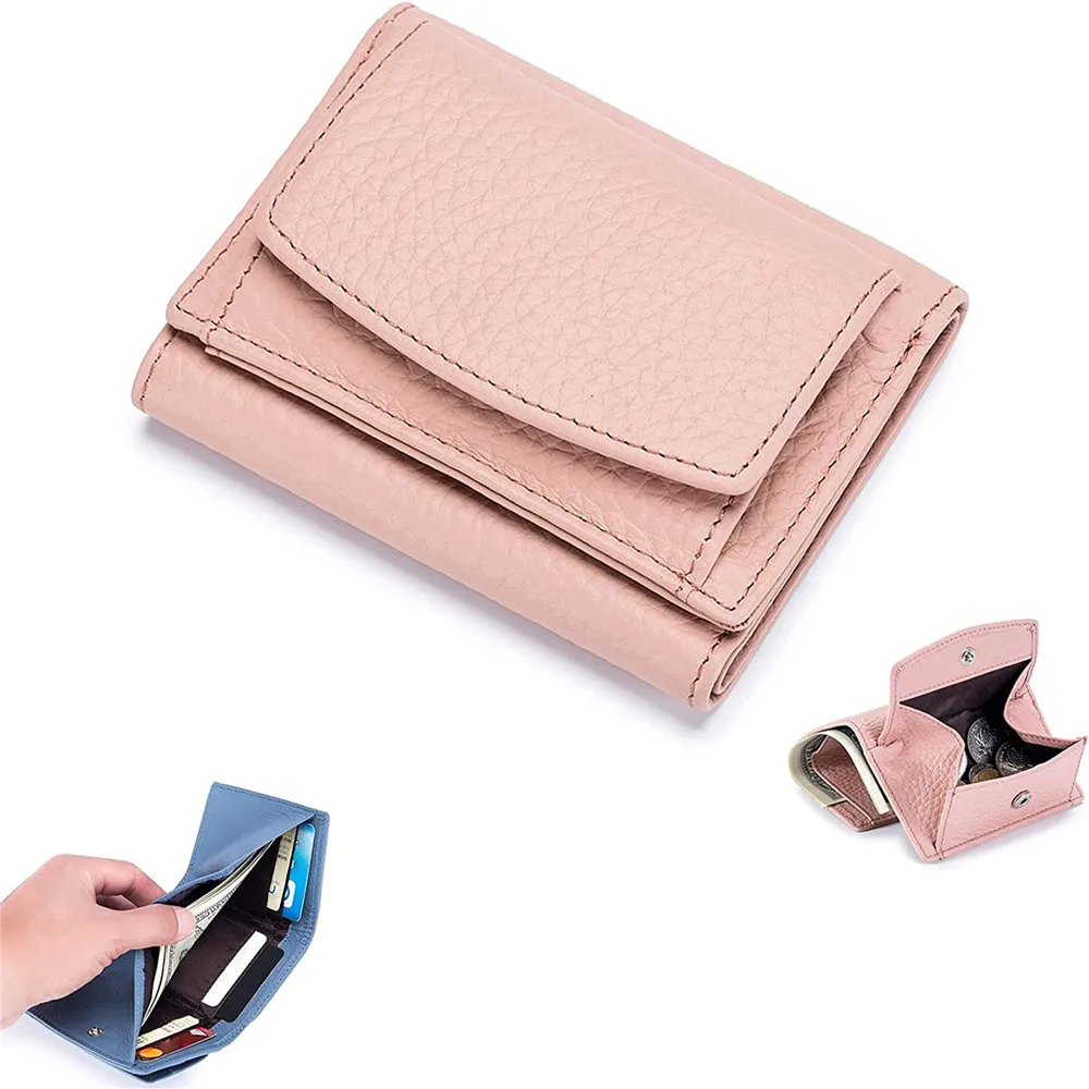 

Luxury PU Leather Wallet Portable Card Holder Foldable Mini Multi-card Position Clutch Multi-function Coin Purse Unisex Card Bag