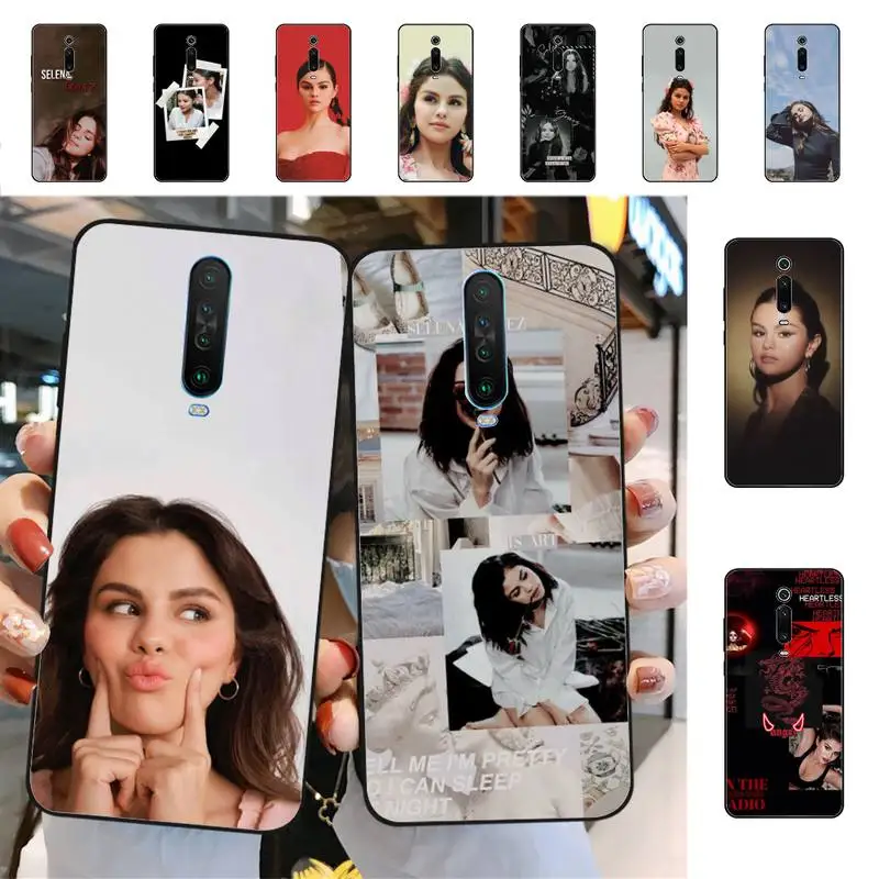 

Yinuoda Selena Gomez Phone Case for Redmi 5 6 7 8 9 A 5plus K20 4X S2 GO 6 K30 pro