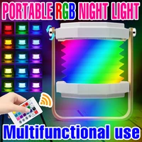 rgb led bedroom nightlight usb rechargeable bedside tables lamp led dimmable night lights for home room decoration neon lamps