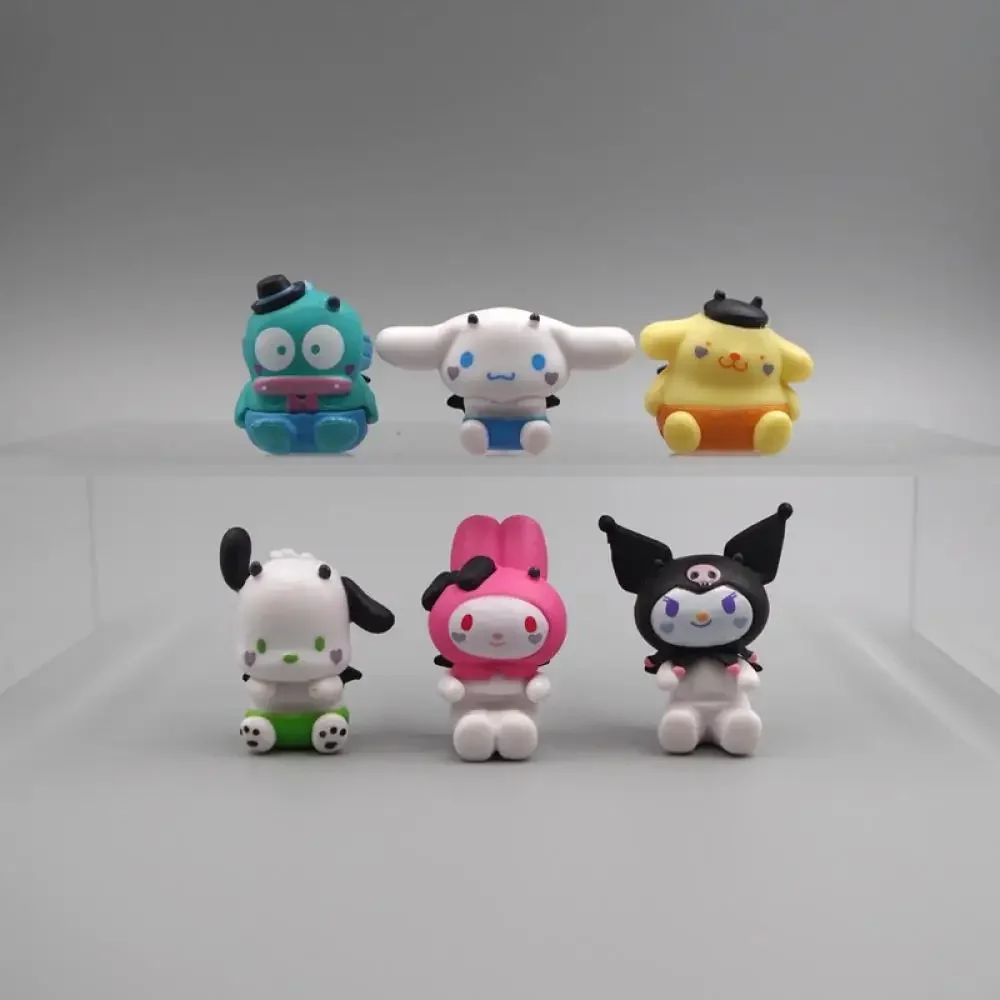 Sanrio Kawaii 3 см аниме фигурка My Meldoy милая кукла Cinnamoroll Pochacco Kuromi чехол для телефона