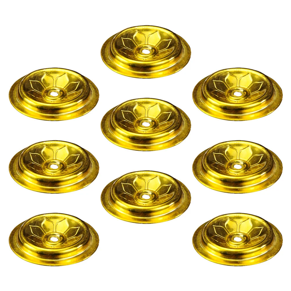 

9 Pcs Oil Float Lamp Floating Holders Wick Aluminum Fibre-metal Exquisite Enshrine Supplies Liquid Butter