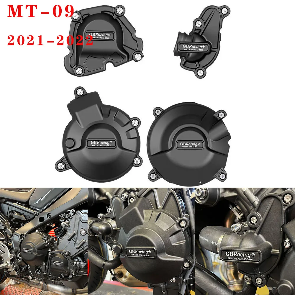 

Motorcycles Engine Cover Protector Set Case for GB Racing for YAMAHA MT-09 FZ-09 TRACER SCRAMBLER 2021-2022 2023 MT09 FZ09