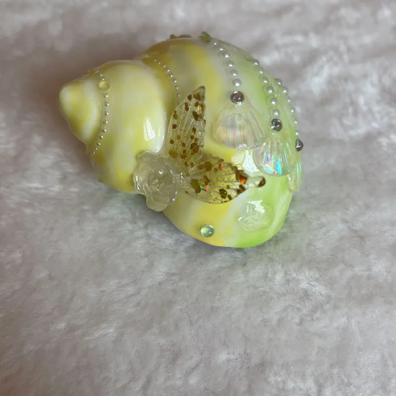 Большая раковина краба hermit натуральный мраморный волшебный домашний декор