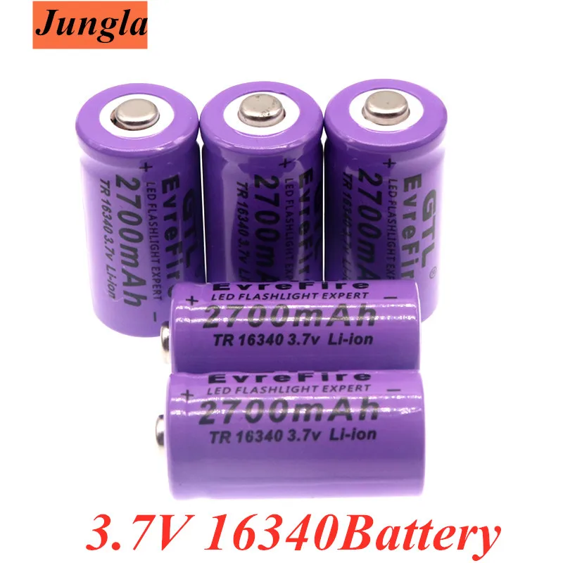 

Аккумуляторная литиевая батарея 3,7, 2700 в, 16340 мАч, универсальная, блестящая, опытная, 2700 мАч, LS 16340, литий-ионная, цветная