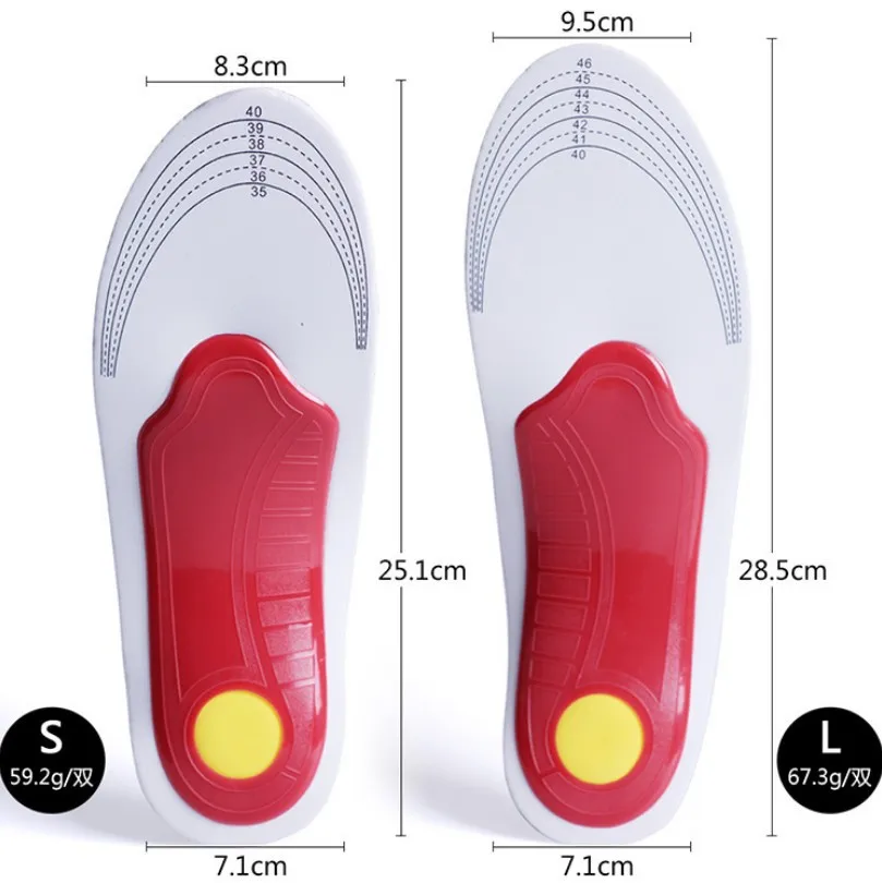 

Premium Orthotic High Arch Support Insoles Gel Pad 3D Arch Support Flat Feet For Women / Men orthopedic Foot pain