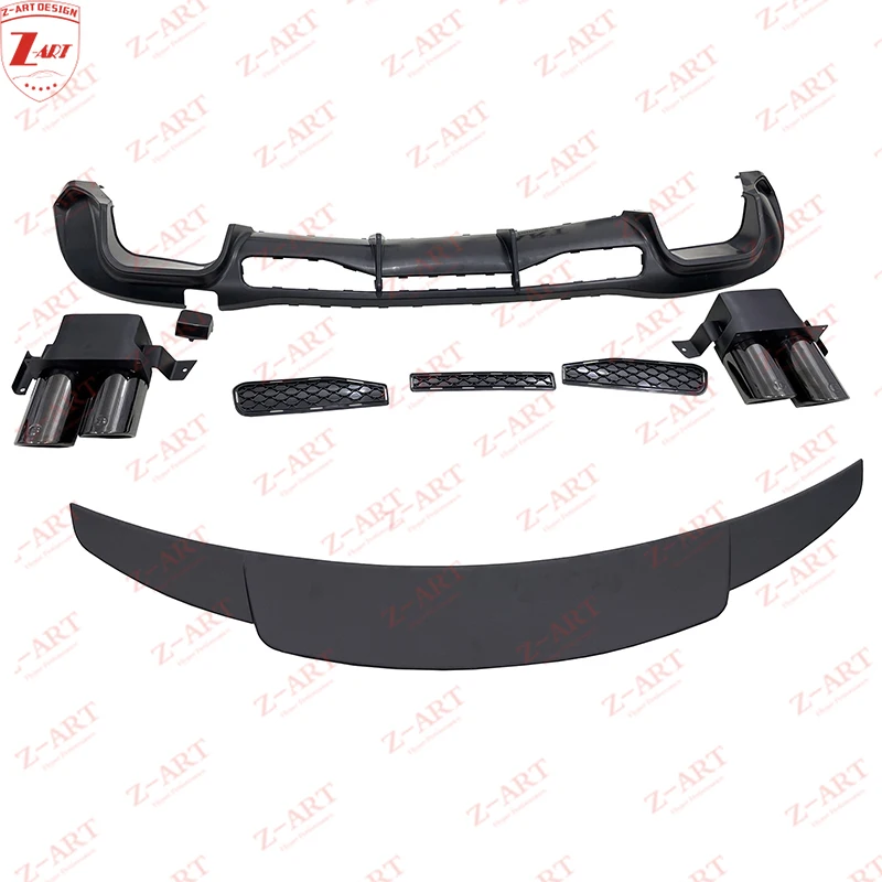 Z-ART W223 B Style Body Kit для Mercedes Benz PP Aerokit S Class 2021+ Injection Lip Spoiler Неокрашенный
