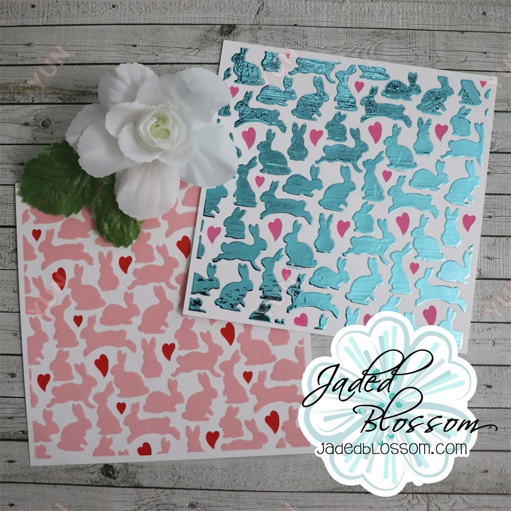 Bunny Trail Beautiful Ride Пасхальная бирка Металлические штампы и DIY Трафарет для