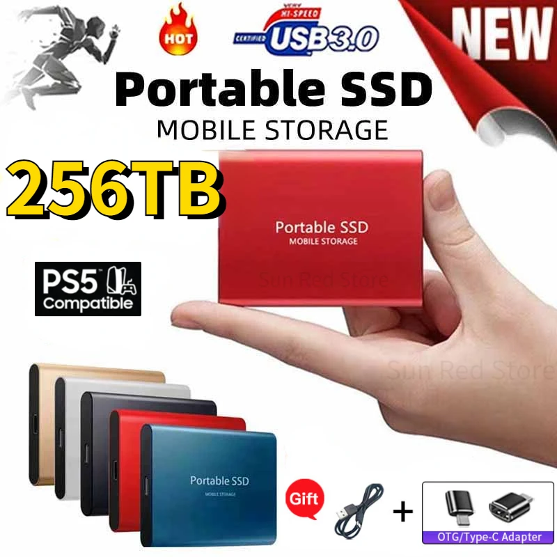 

Portable SSD Original Hard Disk 128TB 64TB SSD 2.5 Inch 500GB Hard Drive Drive Hard Disk Electronics for Laptops Mobile Phones