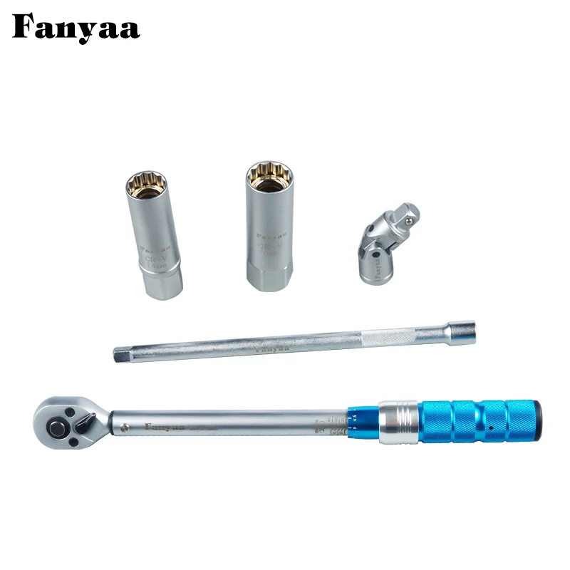 Набор динамометрических ключей Fanyaa 5 шт. привод 3/8 дюйма 10-60 нм точность 4% ремонт
