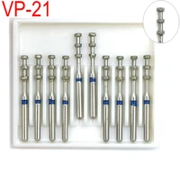 dental fg 1 6mm diamond burs high speed drills for polishing smoothing teeth polishers vp 21 10pcsbox