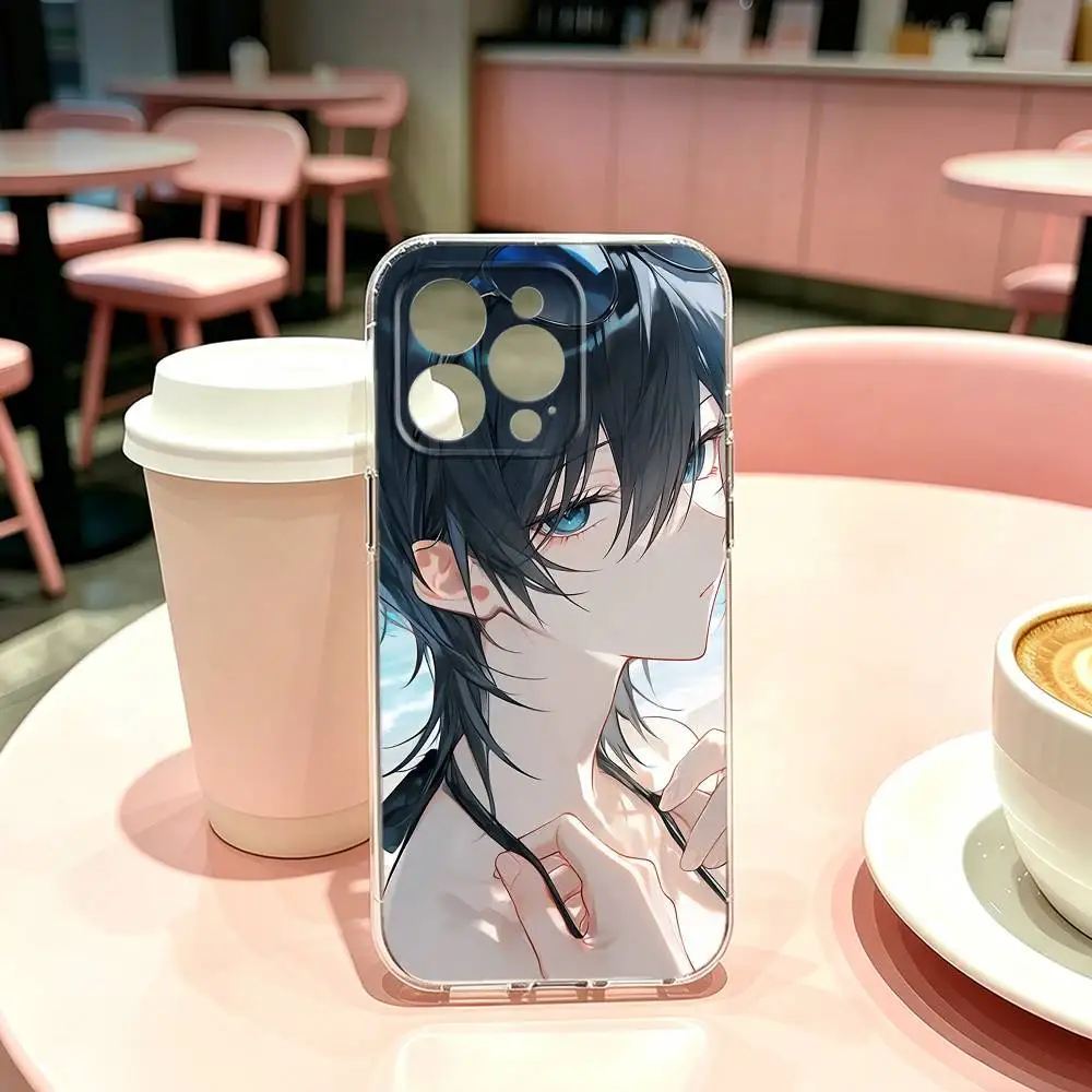 Фото Стильный чехол I-Ishimi Yokoyama для iPhone 17, 16, 15, 14, 13, 12, 11 Plus, Pro Max, мягкий прозрачный чехол №4
