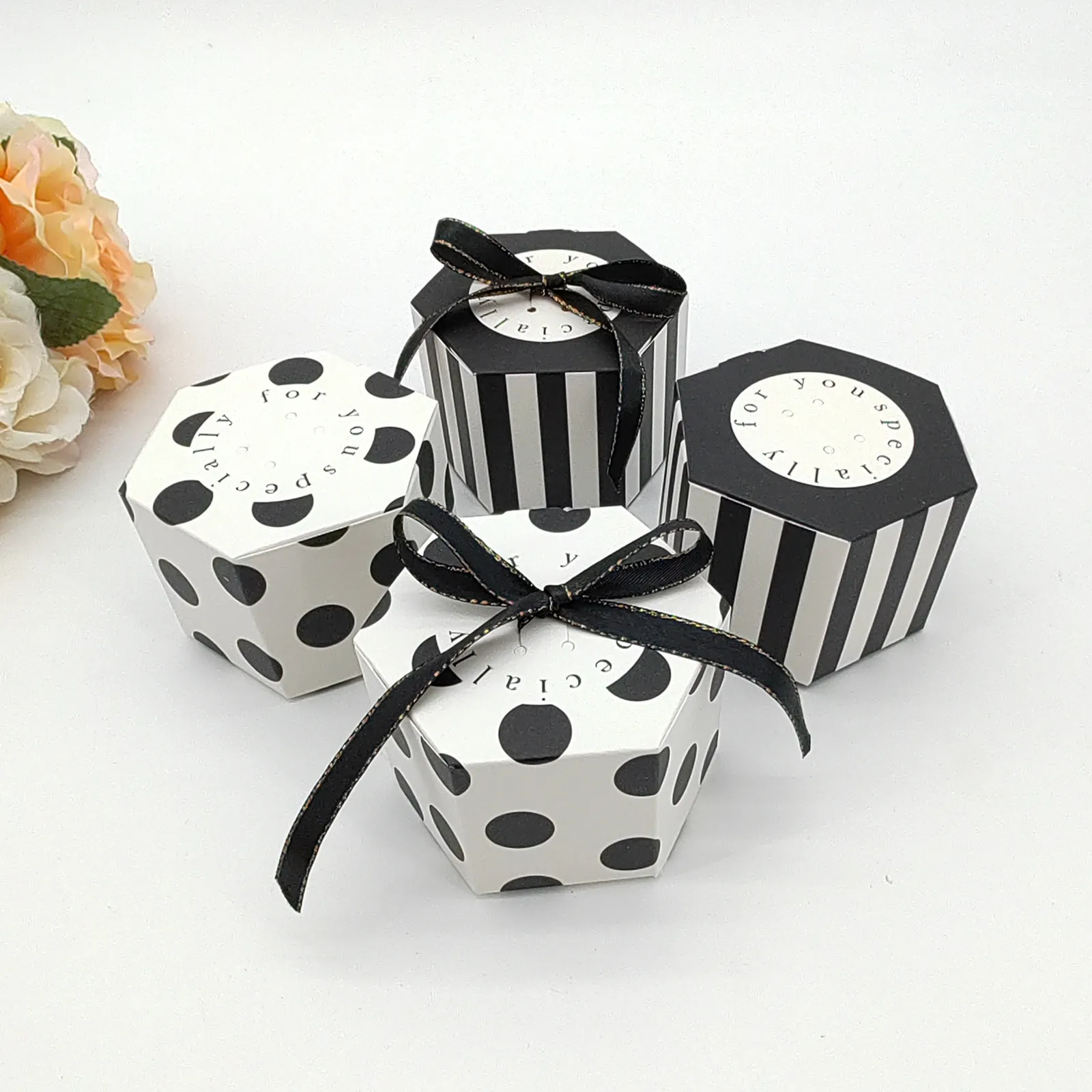 Hexagon Wedding Party Birthday Gift Box Chocolate Paper Packaging Box