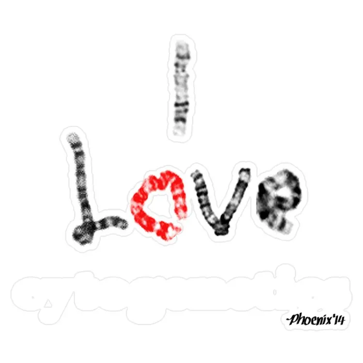 

Я люблю цитогенные хромосы, большой вырезанный стикер для ноутбука, забавный автомобиль, милое мультяшное искусство, модный общественный чемодан