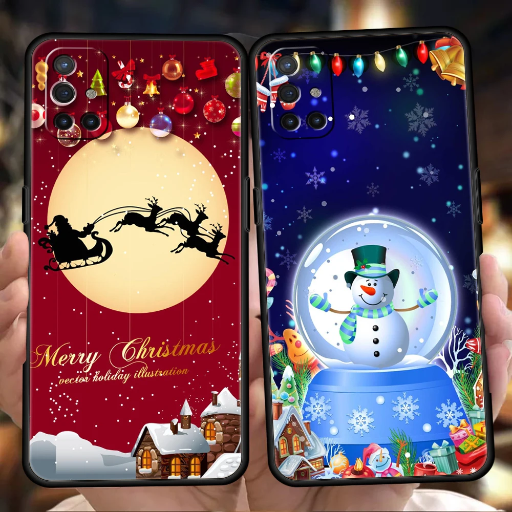 

Winter Merry Christmas Luxury Phone Case For Oneplus Nord N100 N200 N10 10 7 8 9 7T 8T 9R 9RT CE 2 Z Pro 5G Fundas Silicon Cover