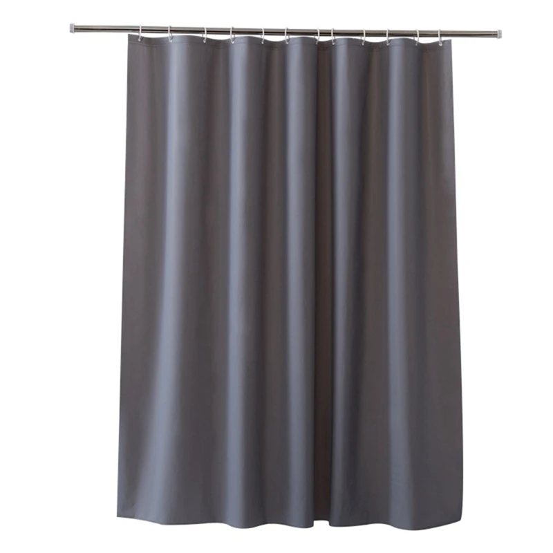 

Shower Curtain 180X200cm Extra Long Wide EVA Bathroom Curtains Mould Proof Resistant Bath Curtains Waterproof Heavy Duty