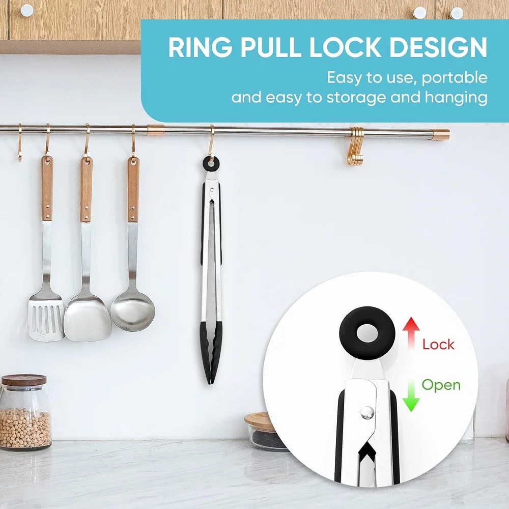 Набор Силиконовых Посуды Для Барбекю Экологически Чистые Кухонные Зажимы