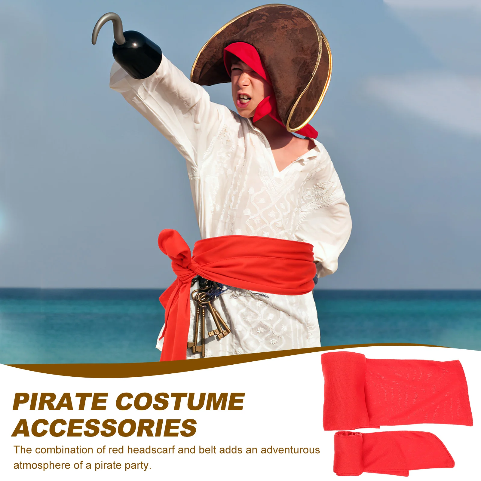 Платье пиратская бандана женский костюм пояс шляпа реквизит аксессуары для