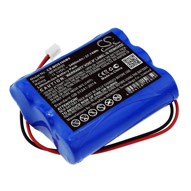 

CS 3400mAh / 37.74Wh battery for Medsonic MSCPR-1A B0402095