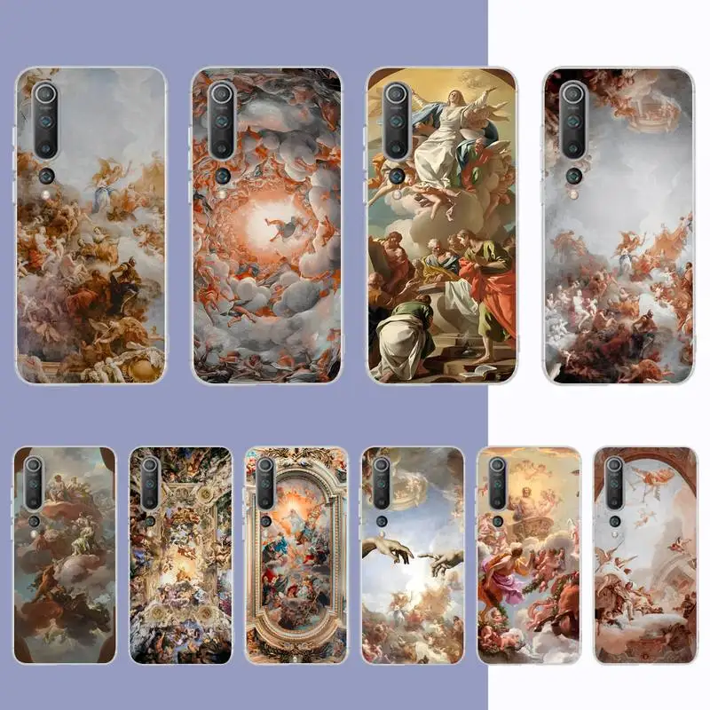 

Art Fresco Michelangelo Creation of Adam Phone Case for Samsung S21 A10 for Redmi Note 7 9 for Huawei P30Pro Honor 8X 10i cover