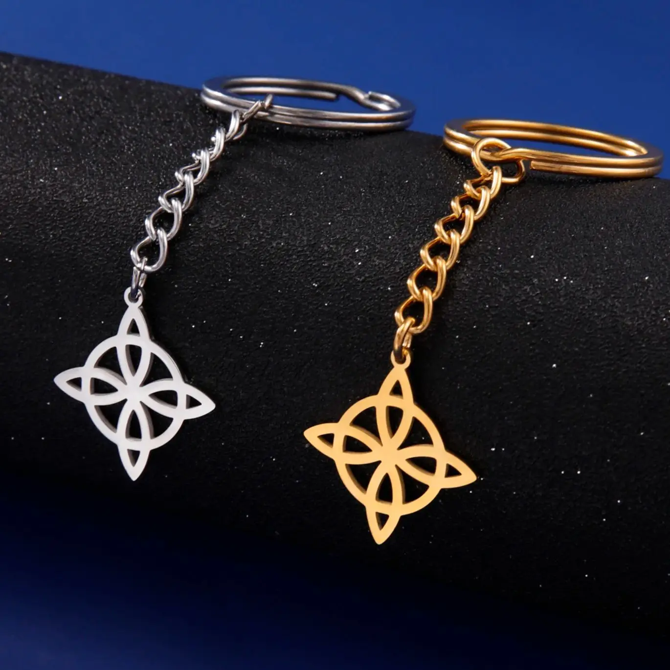 LIKGREAT кельтская спиральная троица ведьма узел брелок из нержавеющей стали