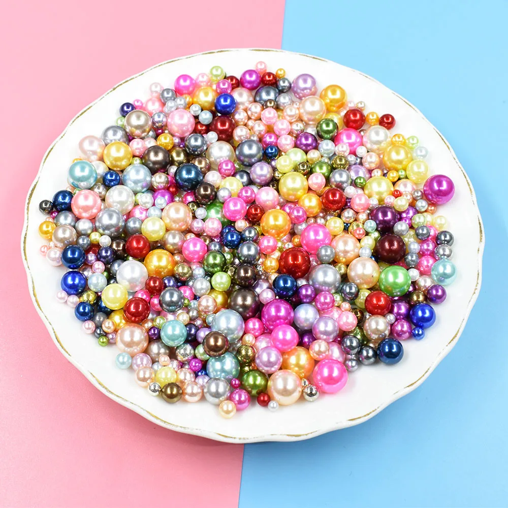 

Diy Resin Fake Pearl Different Size And Color Nail Art Jewelry Decoration Accessories Scrapbooking Embellishment Crafts Supplies