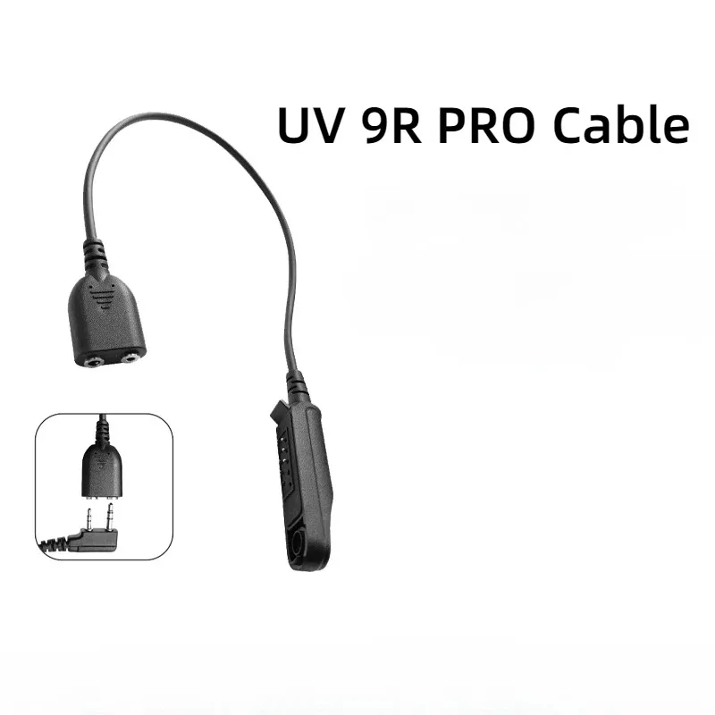 Аудиоадаптер Baofeng UV-9R Pro 2-контактный разъем K динамик для наушников микрофон UV-68 Max