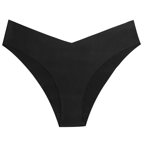 TrowBridge V-Cut Women's Panties Seamless High Quality Female Underwear Sexy Lingerie Soft Silk Satin Briefs Sport Comfort Panty