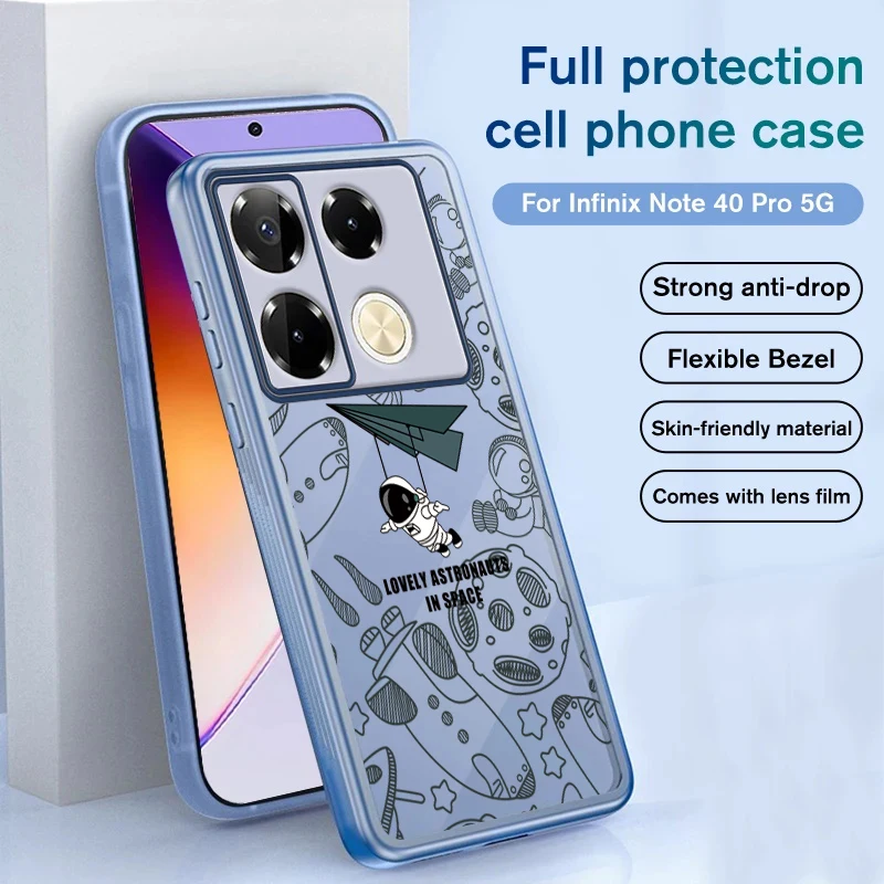 Для infinix Note 40 Мягкий силиконовый чехол пылезащитный противоударный 30 4G 5G Pro