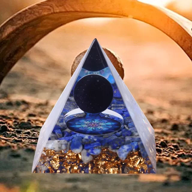 

Orgonite Pyramid Crystals Natural Stone Orgone Energy Generator Healing Reiki Chakra Meditation Ornaments Crafts Home Decor