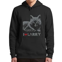 larry the cat hoodies cute larry cat fans gift memes pullover for men women casual soft basic oversized hooded sweatshirt