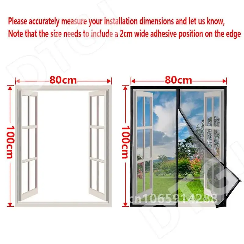 DTGJ Магнитный экран для окон москитная сетка черный воздушный тюль занавески