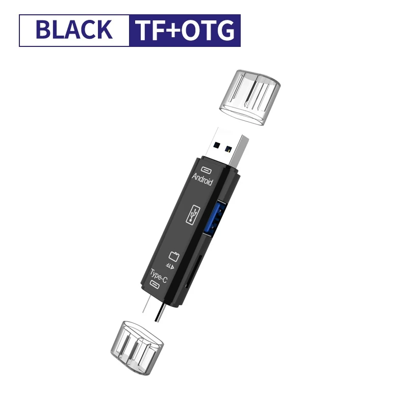 Аксессуары для телефона 3 в 1 Многофункциональный Usb 3.0 Type C/Usb 2 0/Micro Usb/Tf Micro Sd