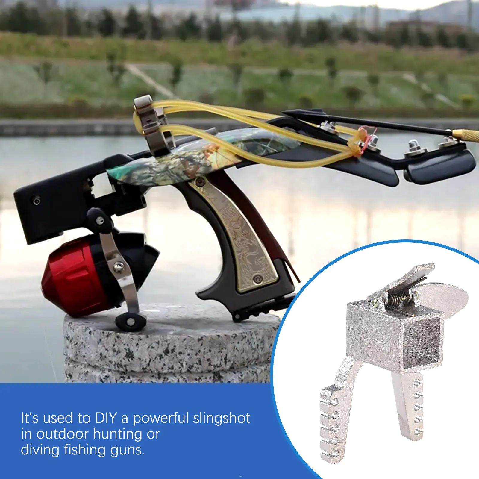 

Fishing Rifle High-quality Hunting Slingshot New Style Catapult Compound Accessories Front Bow Gate DIY Bow Guns Release Device