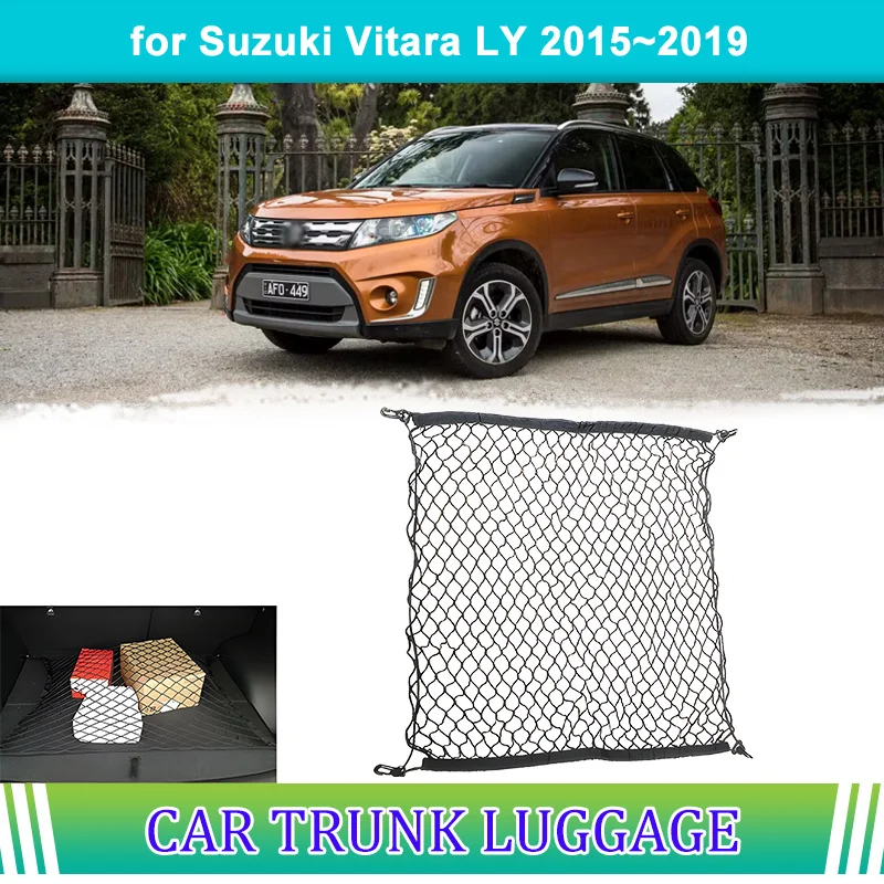 Багажник для багажника автомобиля Suzuki Vitara LY 2015~2019 сетчатый держатель крючки