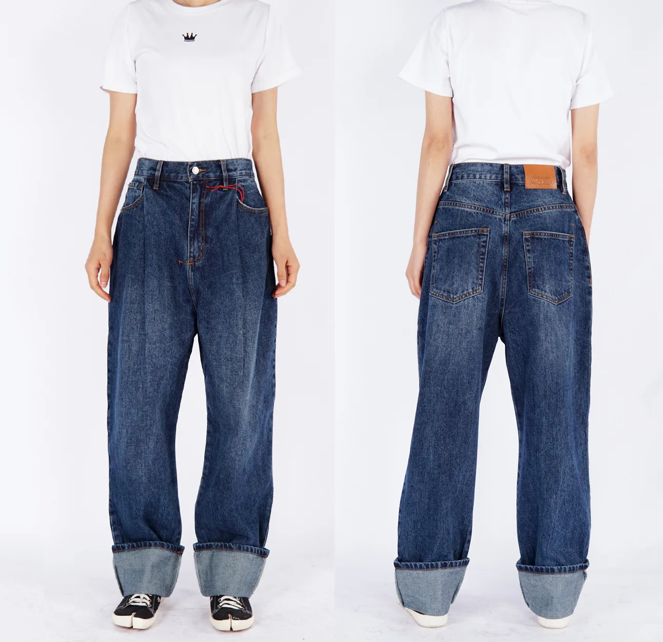 

Women's High-Waisted Loose Fashion Harlan Jeans