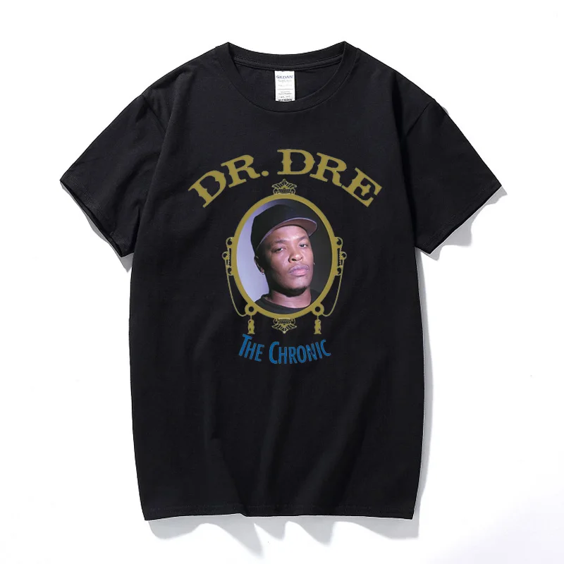 

Футболка Dr. Dre с хроническим рисунком для женщин и мужчин, уличная одежда в стиле хип-хоп, хлопковые рубашки с графическим принтом рэпа, лето