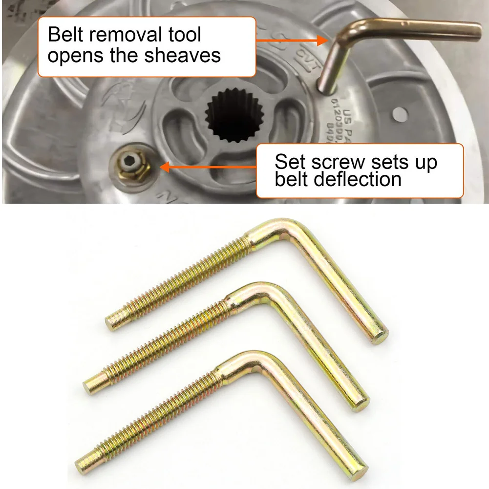 

Durable Clutch Drive Belt Removal Tool 2875911 3pcs/Set Accessories For Polaris RZR XP Turbo RS1 Kits Spreader