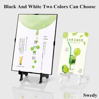 a5 l shape acrylic sign holder advertising qr code display stand table number card holder menu paper poster frame