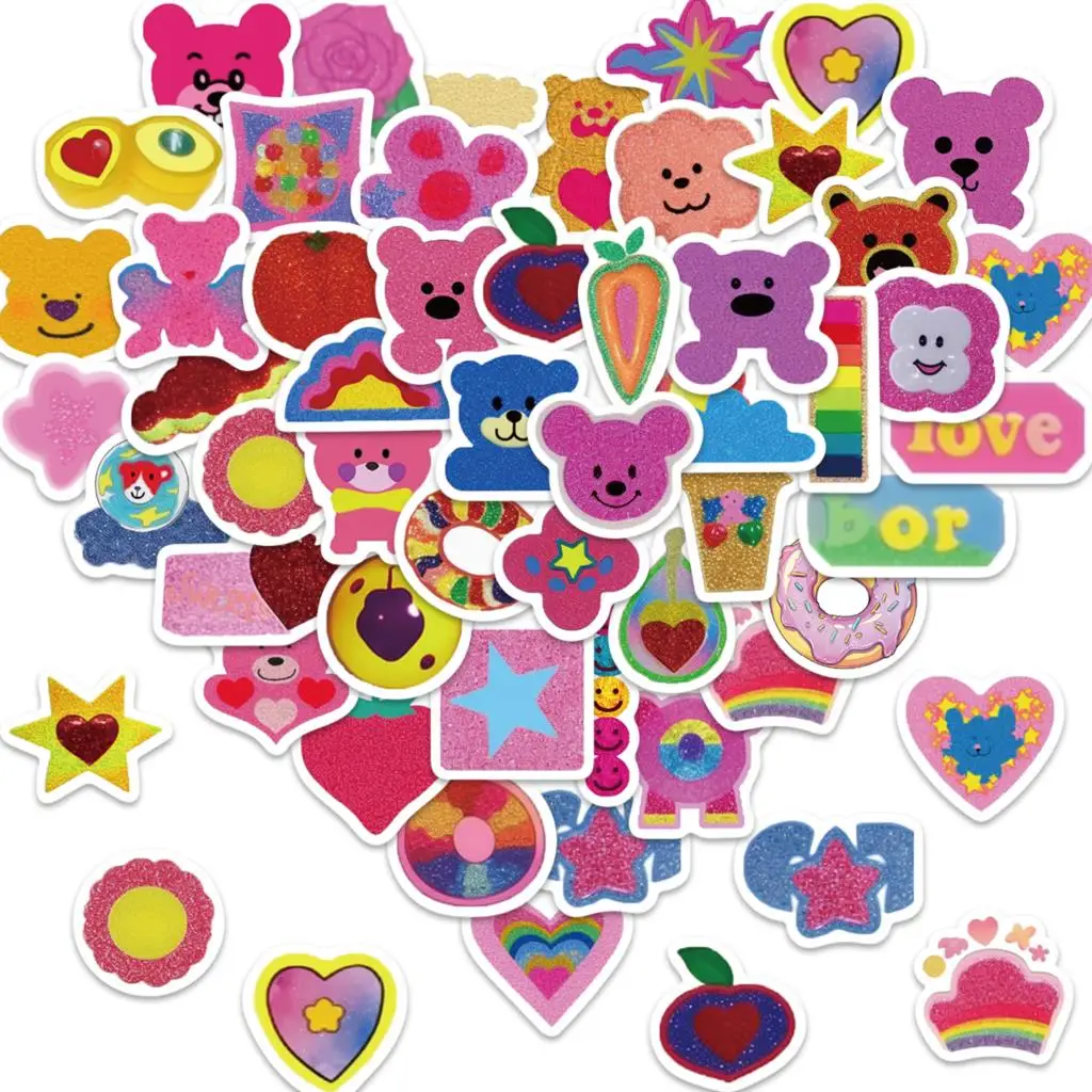 

10/50pcs Stickers Korean Ins Style Bear Funny Graffiti Skateboard Waterproof Suitcase Luggage DIY Laptop Car Stickers Decals